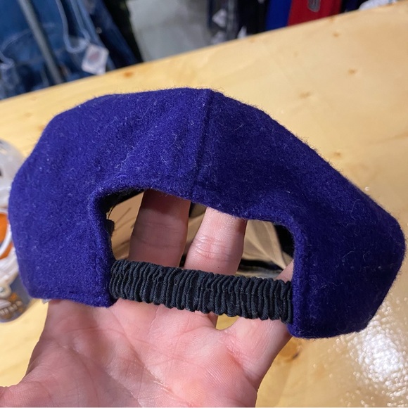 Vintage Disney Minnie Mouse felt / suede SAMPLE cap -purple Mickey Mouse OSFA - Picture 2 of 4